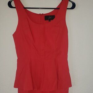Jack by BB Dakota Red Peplum Dress. Size 2